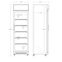 Vitriinkülmik Scandomestic SD420E