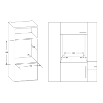 Built-in Oven, anthracite