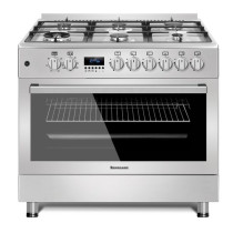 Gas cooker Ravanson, grey