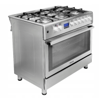 Gas cooker Ravanson, grey