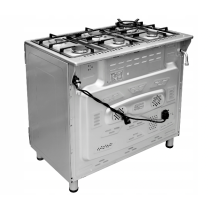 Gas cooker Ravanson, grey
