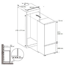 Built-in fridge Brandt BIC1724ES