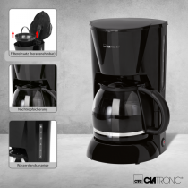 Kohvimasin Clatronic KA3473B, must