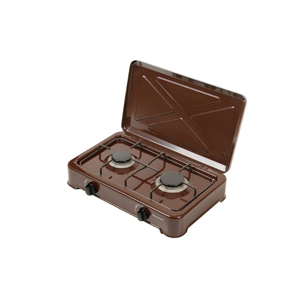 Portable double gas cooker