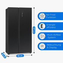 Side-by-side refrigerator Bomann