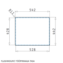 Sink Pyramis Astris 50x40 copper