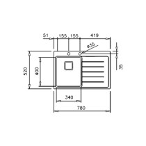 Sink Teka Zenit RS15 1B 1D 78 right