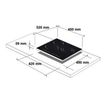 Induction hob Schlosser, black