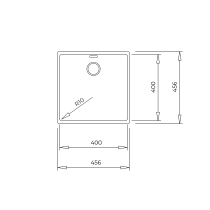 Sink Teka Radea R10 40.40 M-TG carbon