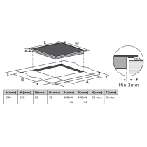 Built-in induction hob BPI264DB