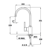 Kitchen tap Teka ARK 915 chrome