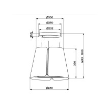 Cooker hood Faber Beat DG matt