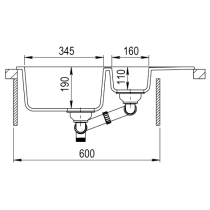 Sink Teka Clivo 60 B-TQ, onyx