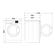 Eestlaetav pesumasin Whirlpool Professional AWH912SPRO, 9 kg