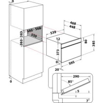 Integreeritav mikrolaineahi Whirlpool W7MD440