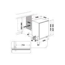 Integreeritav nõudepesumasin Whirlpool Kitchen Only WH8IA15AM3TUS0