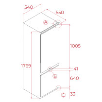 Integreeritav külmik Teka RBF 73380 FI