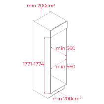 Integreeritav külmik Teka RBF 73380 FI