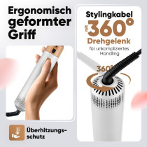 Hot air styler ProfiCare, white-rosé