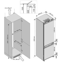 Integreeritav külmik Beko BCHA306E4SN