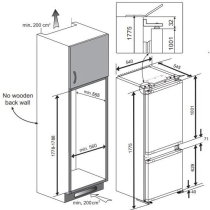Built-in fridge Beko