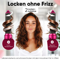 Hot air styler ProfiCare, gray-pink