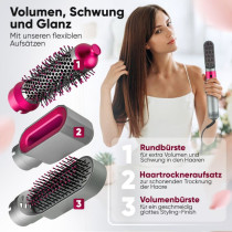 Hot air styler ProfiCare, gray-pink