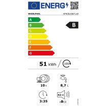 Integreeritav nõudepesumasin Whirlpool Kitchen Only WH6IB10BS7LA0