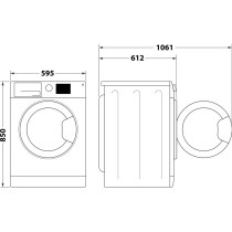 Eestlaetav pesumasin Indesit BWE91496XWSVEE