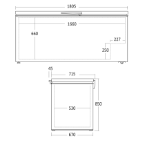 Chest freezer Scandomestic CF560WE