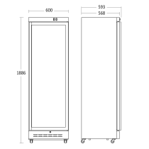 Display cooler Scandomestic DC389BD