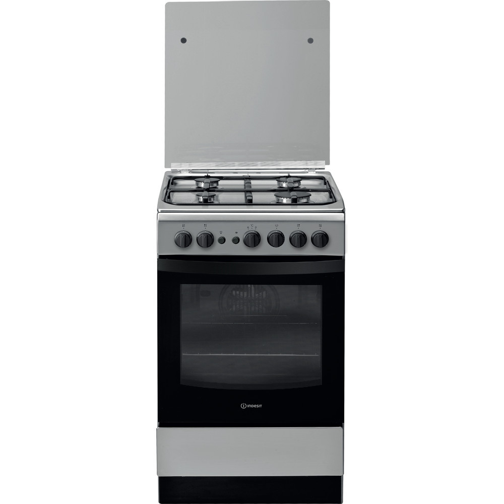 Gas stove with electric oven Indesit IS5G1PMXE