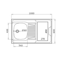 Minikitchen with sink and dual induction hob