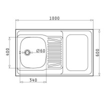 Minikitchen with gas hob MKZ100