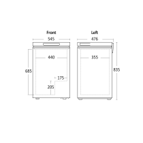 Household freezer Scancool SB101W