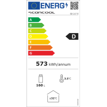 Vitriinkülmik Scandomestic SD217E valge