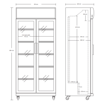 Display cooler Scandomestic SD881HE