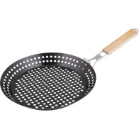Grill pan with a folding handle- round Lamart
