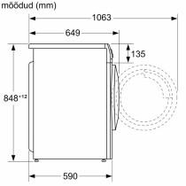 Kuivatiga pesumasin Bosch WNA134L0SN