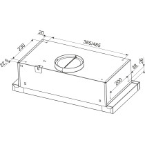 Telescopic hood Eleyus CCN L14 150 50WH