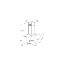 Cooker hood Eleyus DNL L14 150 60BL