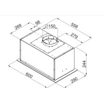 Built-in hood Greentek Faro black