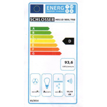Wall mounted hood Schlosser H011D50X75