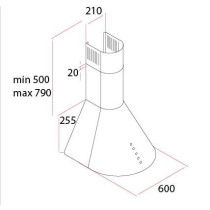 Cooker hood Schlosser H3560W750