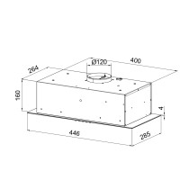 Built in hood Schlosser TN45PBBL