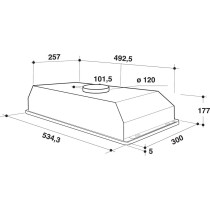 Built in hood Whirlpool WCT64FLSX