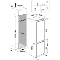 Built-in fridge Whirlpool ART66122