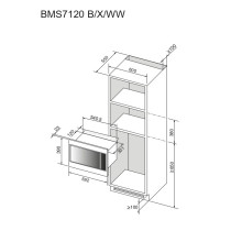 Built-in microwave oven Brandt BMS7120B