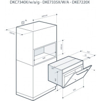 Built-in combi oven De Dietrich DKC7340A