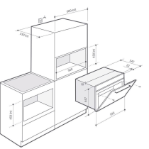 Built-in compact oven De Dietrich DKP7320X